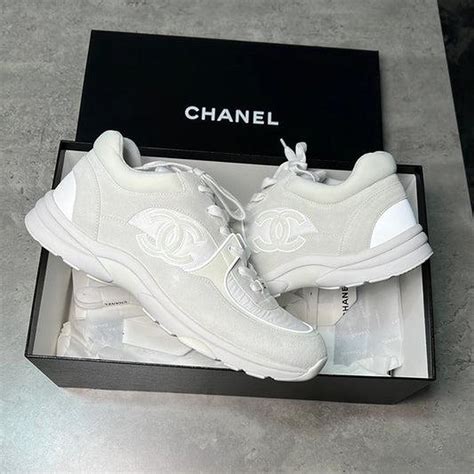 chanel all white trainers|chanel trainers selfridges.